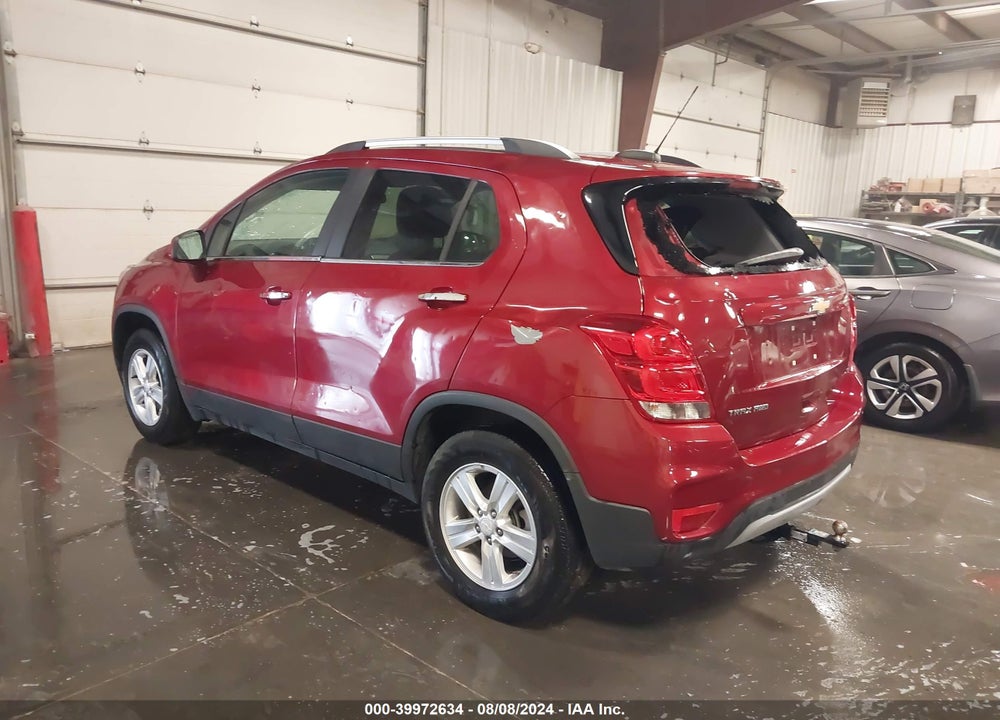 2019 CHEVROLET TRAX LT VIN: 3GNCJPSB8KL393308