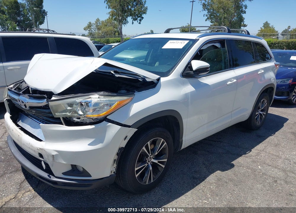 2016 TOYOTA HIGHLANDER XLE V6 VIN: 5TDKKRFH5GS177445