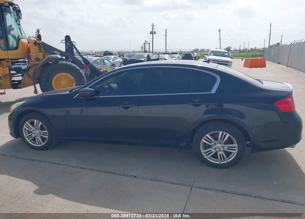 2013 INFINITI G37X VIN: JN1CV6AR4DM750243