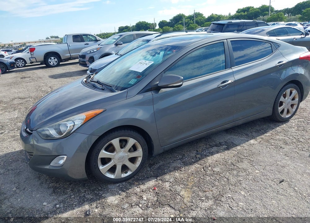 2012 HYUNDAI ELANTRA LIMITED VIN: 5NPDH4AE8CH127596