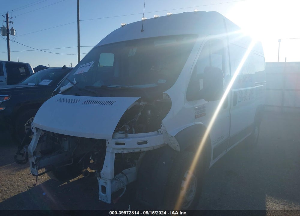 2018 RAM PROMASTER 2500 HIGH ROOF 136 WB VIN: 3C6TRVCG7JE133816