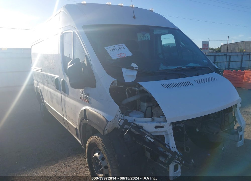 2018 RAM PROMASTER 2500 HIGH ROOF 136 WB VIN: 3C6TRVCG7JE133816