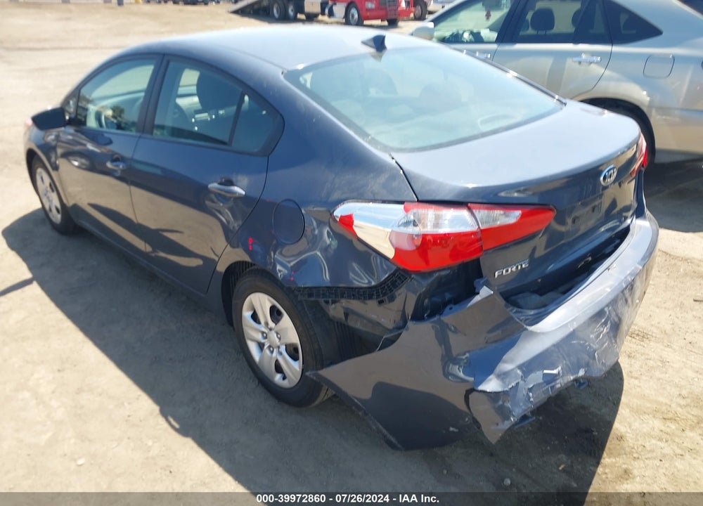 2016 KIA FORTE LX VIN: KNAFK4A64G5587229