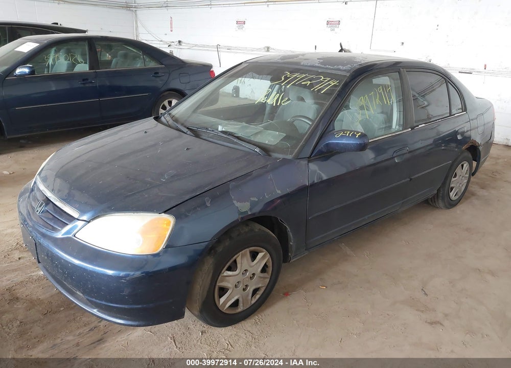 2003 HONDA CIVIC LX VIN: 2HGES165X3H505652