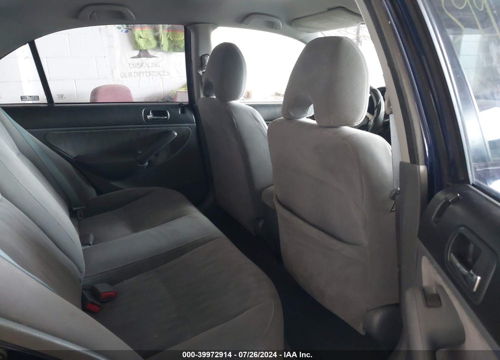 2003 HONDA CIVIC LX VIN: 2HGES165X3H505652