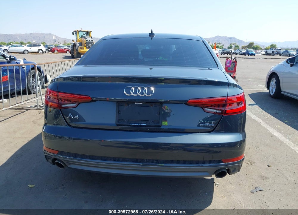2017 AUDI A4 2.0T PREMIUM VIN: WAUENAF43HN001615