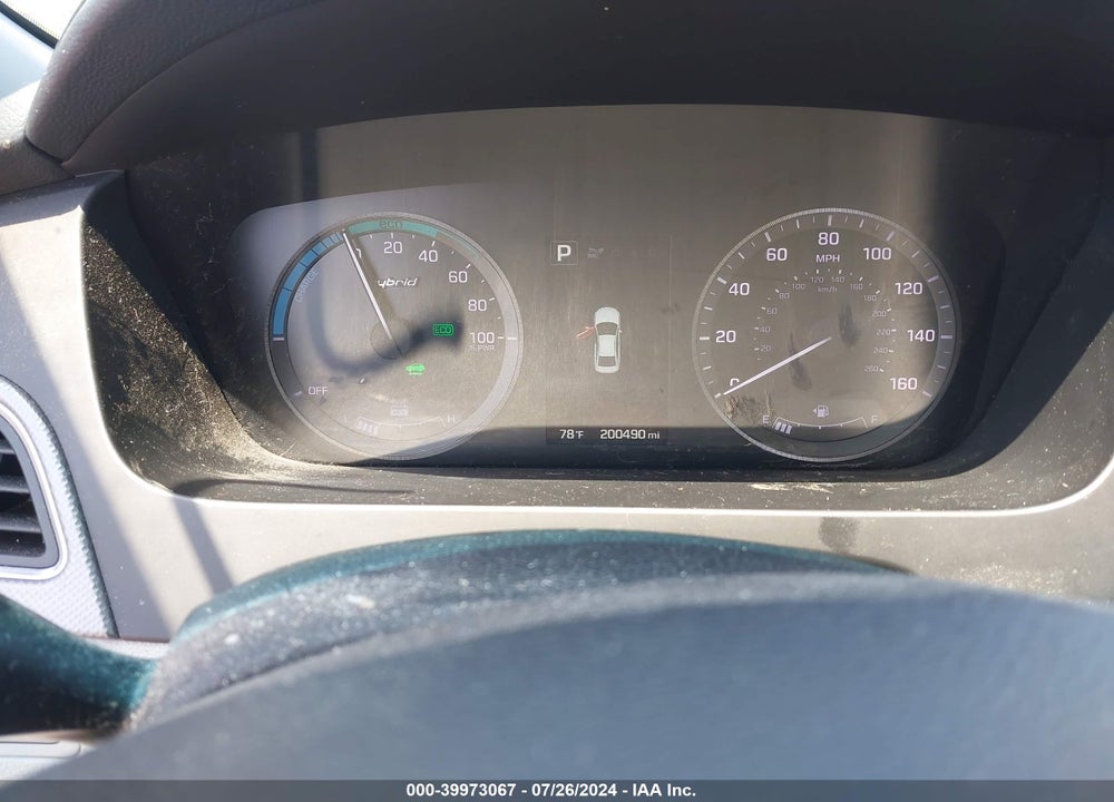 2017 HYUNDAI SONATA HYBRID SE VIN: KMHE24L33HA064936