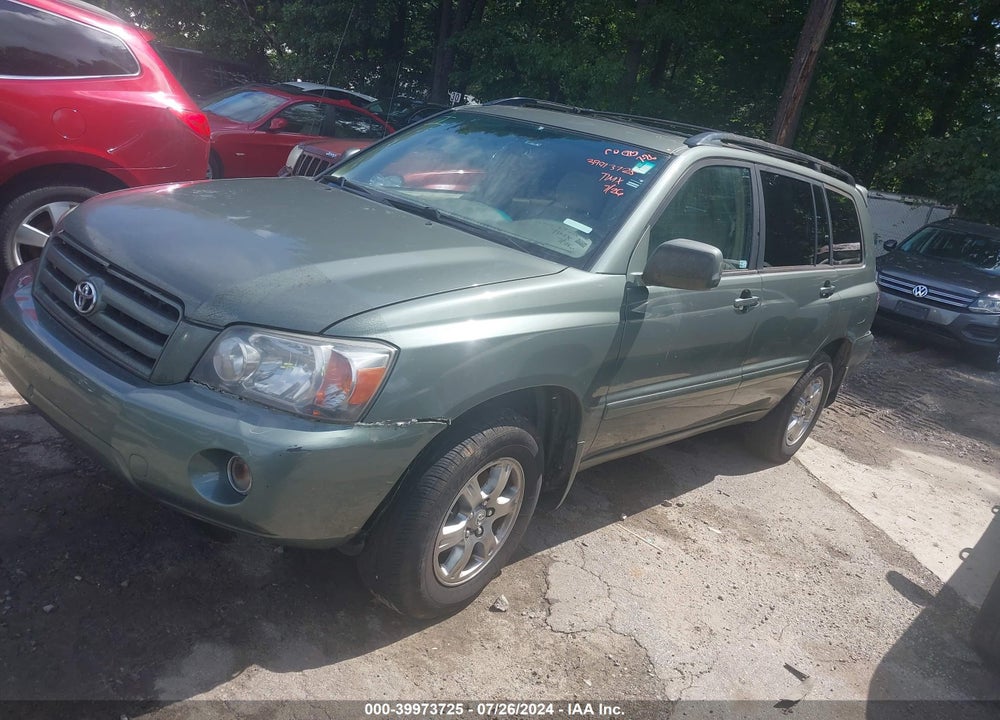 2007 TOYOTA HIGHLANDER V6 VIN: JTEEP21AX70212690