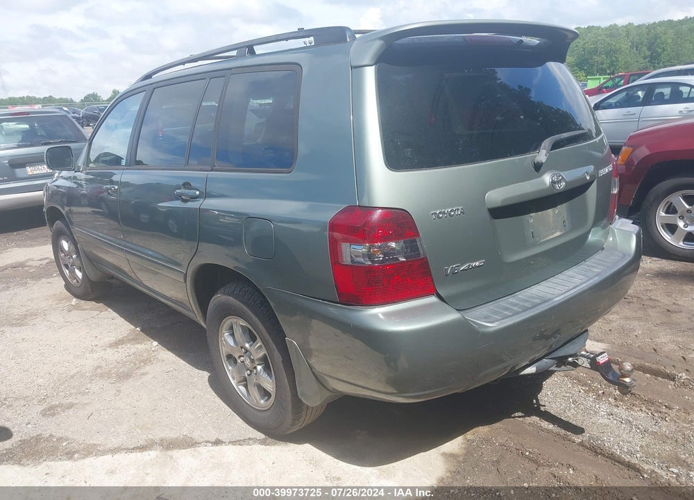 2007 TOYOTA HIGHLANDER V6 VIN: JTEEP21AX70212690