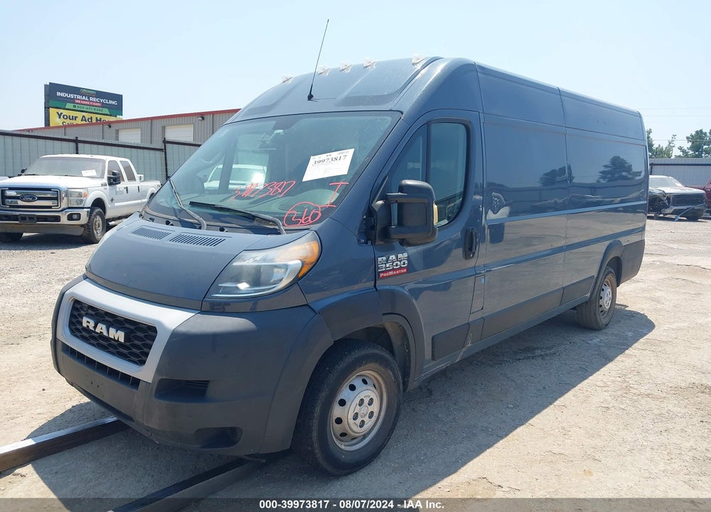 2020 RAM PROMASTER 3500 CARGO VAN HIGH ROOF 159 WB EXT VIN: 3C6URVJG6LE112739