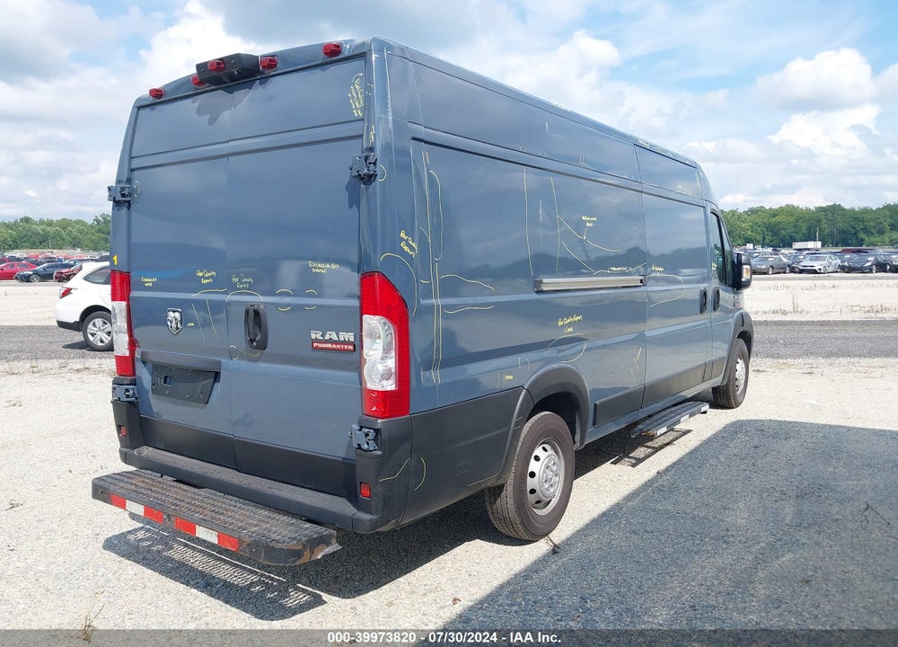 2020 RAM PROMASTER 3500 CARGO VAN HIGH ROOF 159 WB EXT VIN: 3C6URVJG5LE124946