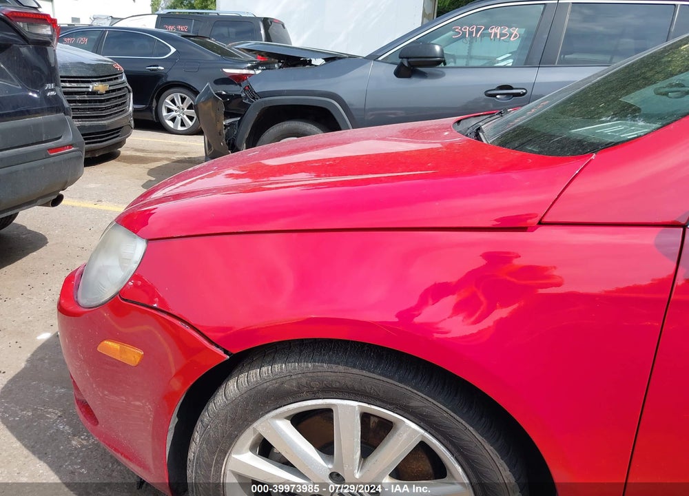 2009 VOLKSWAGEN EOS KOMFORT VIN: WVWBA71F99V016408