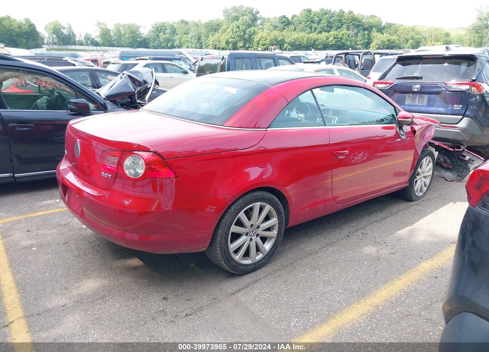 2009 VOLKSWAGEN EOS KOMFORT VIN: WVWBA71F99V016408