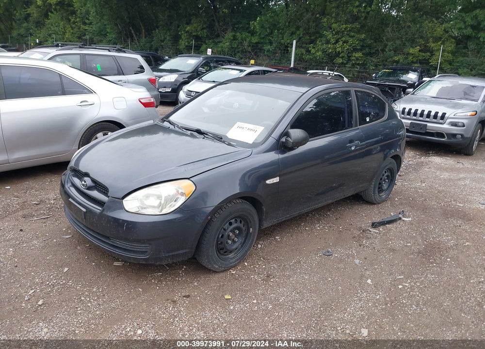 2007 HYUNDAI ACCENT GS VIN: KMHCM36CX7U033736