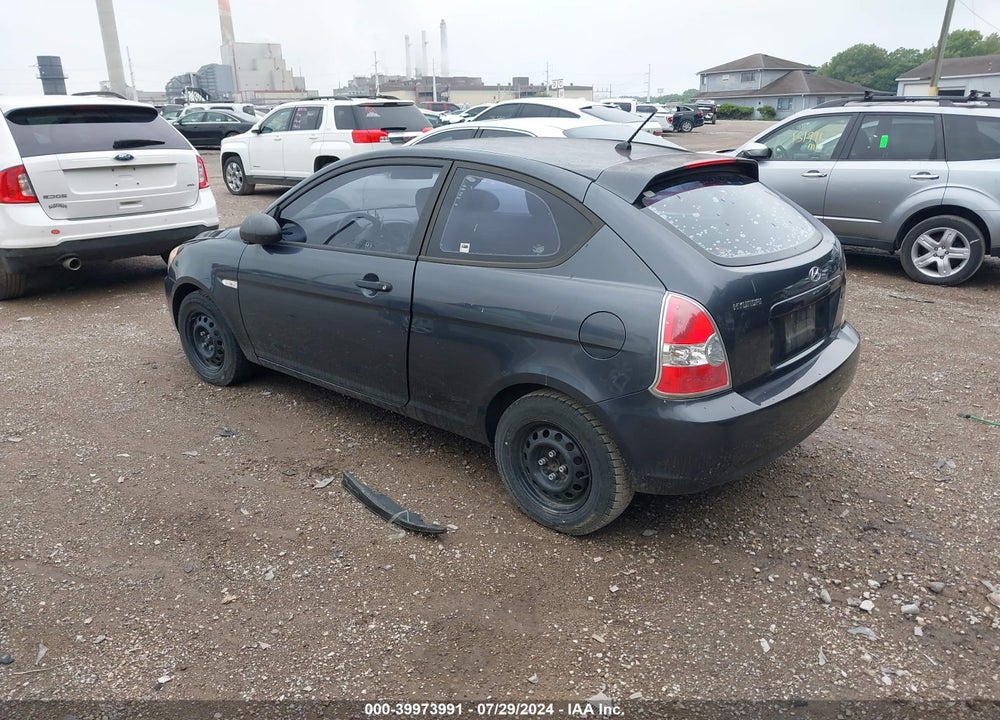 2007 HYUNDAI ACCENT GS VIN: KMHCM36CX7U033736