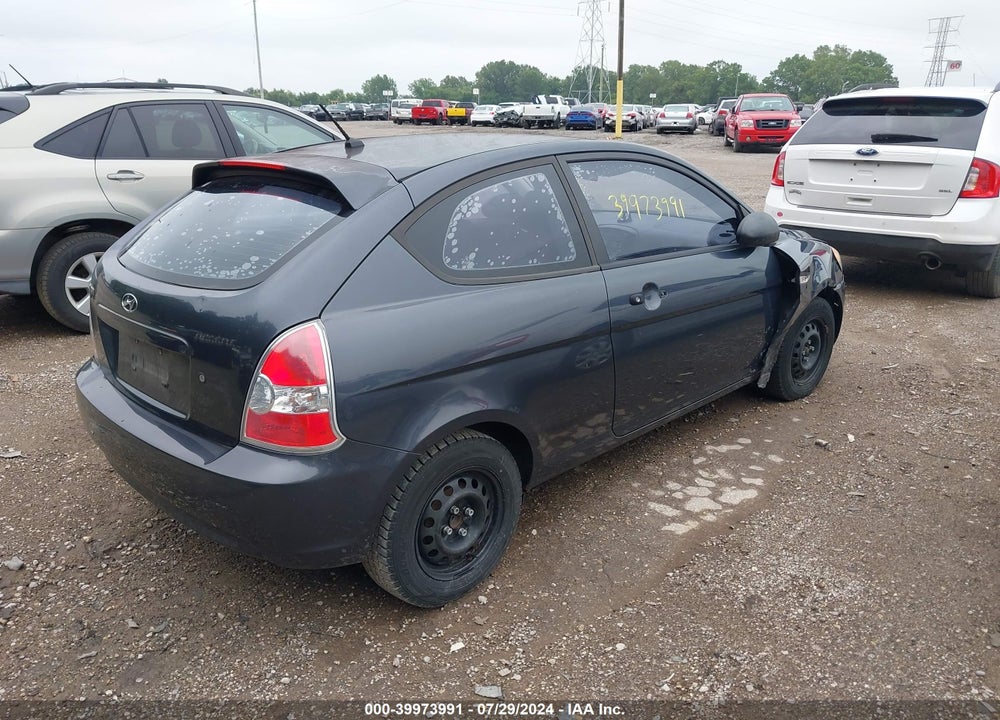 2007 HYUNDAI ACCENT GS VIN: KMHCM36CX7U033736