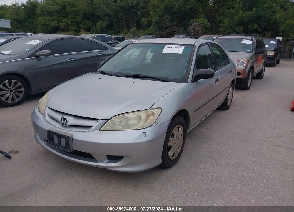 2005 HONDA CIVIC VP VIN: 2HGES163X5H507399