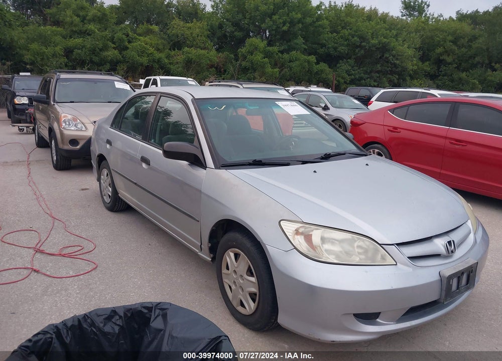2005 HONDA CIVIC VP VIN: 2HGES163X5H507399