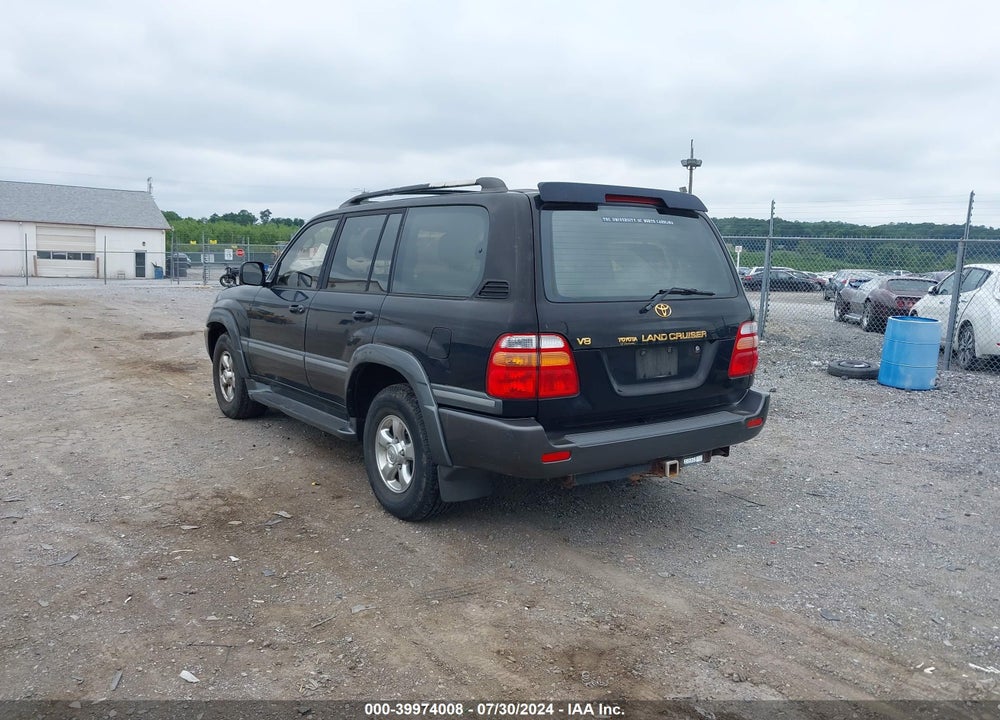 2001 TOYOTA LAND CRUISER VIN: JTEHT05J912001600