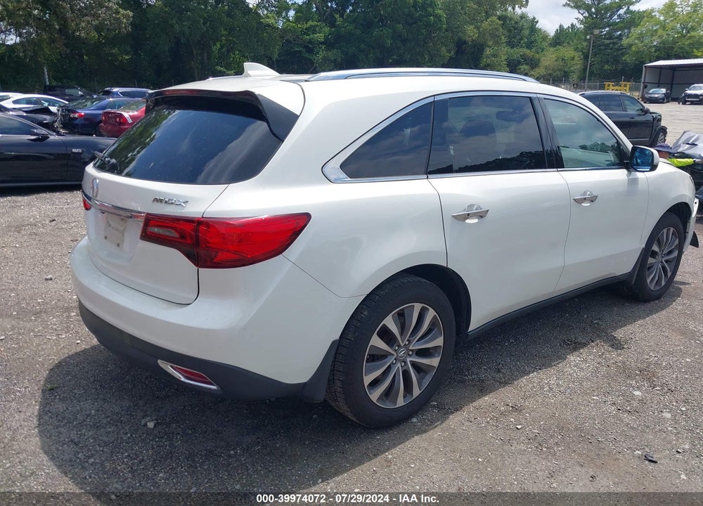 2015 ACURA MDX TECHNOLOGY PACKAGE VIN: 5FRYD3H41FB010772