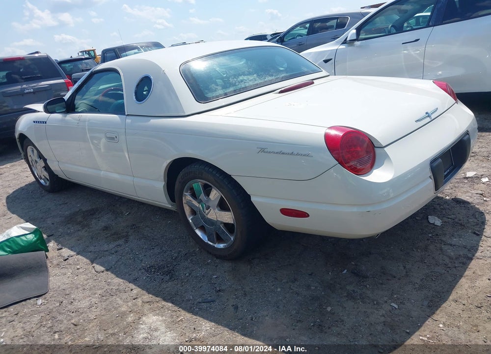 2002 FORD THUNDERBIRD VIN: 1FAHP60A82Y122738
