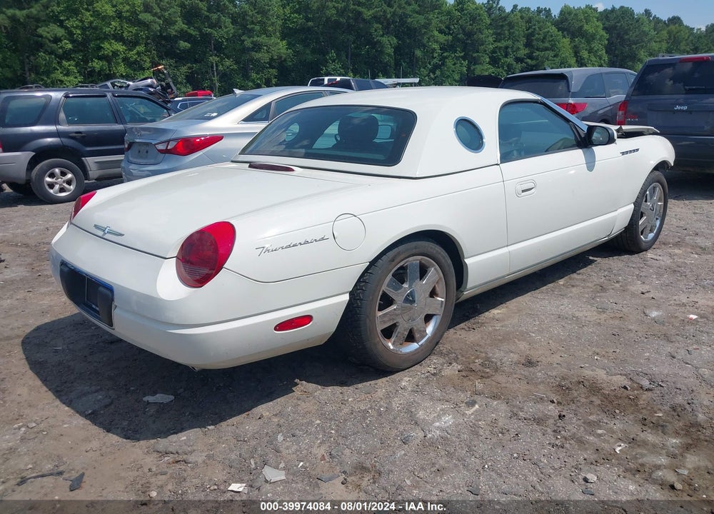 2002 FORD THUNDERBIRD VIN: 1FAHP60A82Y122738