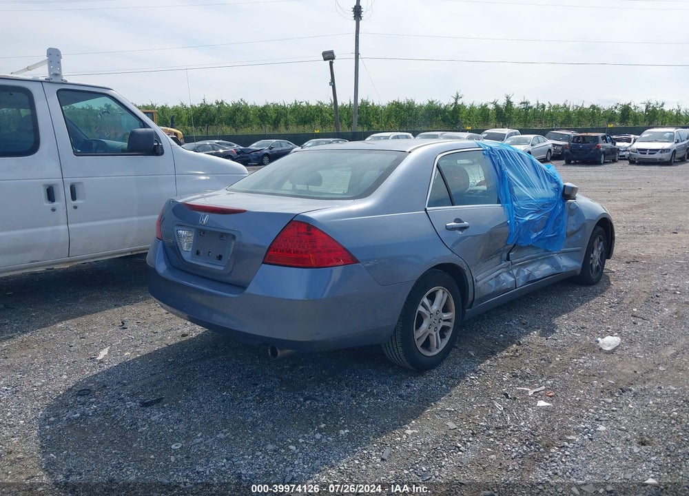 2007 HONDA ACCORD 2.4 EX VIN: 1HGCM567X7A072199