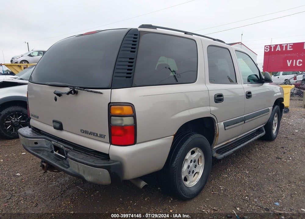 2005 CHEVROLET TAHOE LS VIN: 1GNEC13VX5J165430