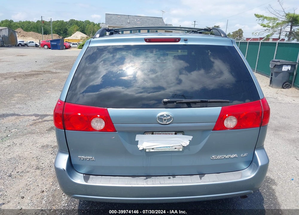2007 TOYOTA SIENNA LE VIN: 5TDZK23C27S079620