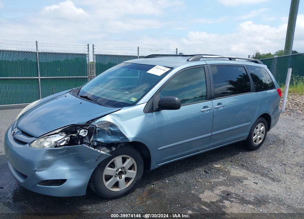 2007 TOYOTA SIENNA LE VIN: 5TDZK23C27S079620