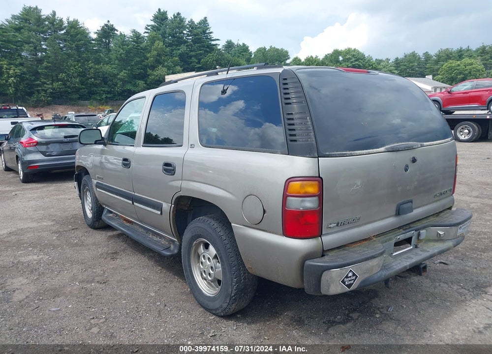 2001 CHEVROLET TAHOE LS VIN: 1GNEK13T71J181810
