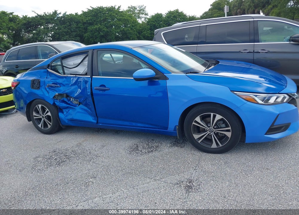 2022 NISSAN SENTRA VIN: 3N1AB8CV5NY220383