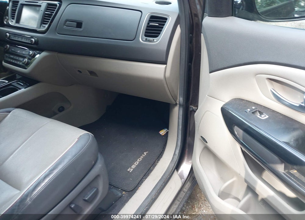 2015 KIA SEDONA SX VIN: KNDMC5C11F6019575