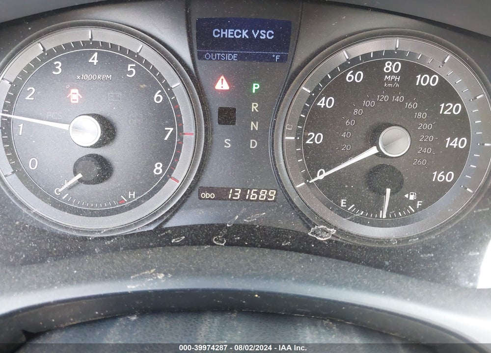 2008 LEXUS ES 350 VIN: JTHBJ46G082273701