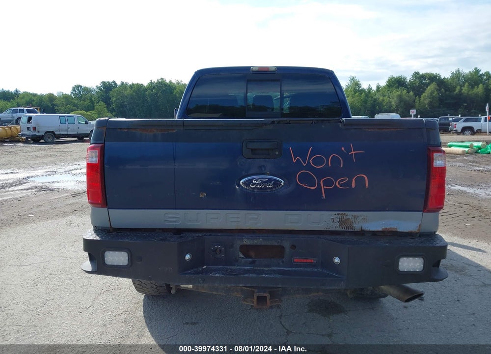 2011 FORD F-250 XLT VIN: 1FT7W2B65BEB07108