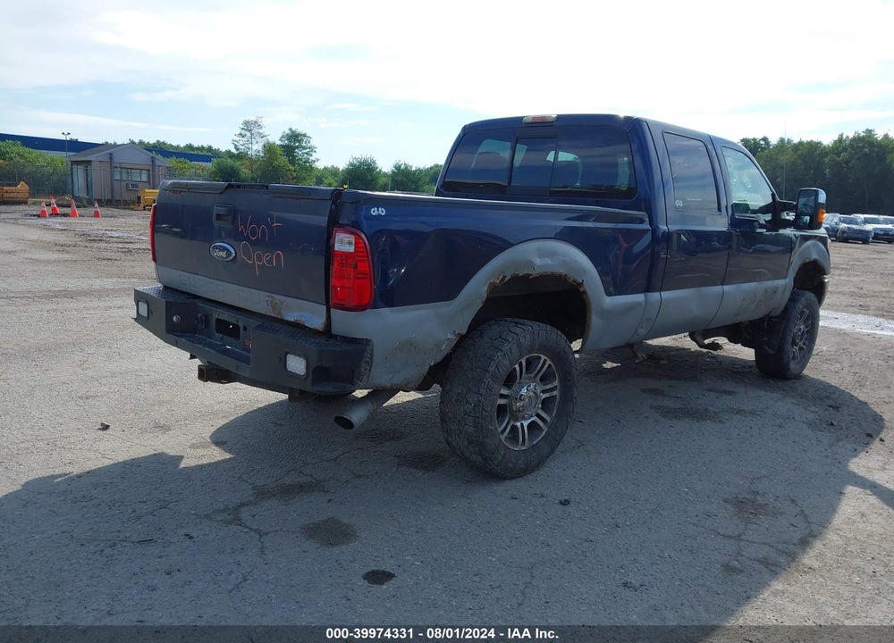 2011 FORD F-250 XLT VIN: 1FT7W2B65BEB07108