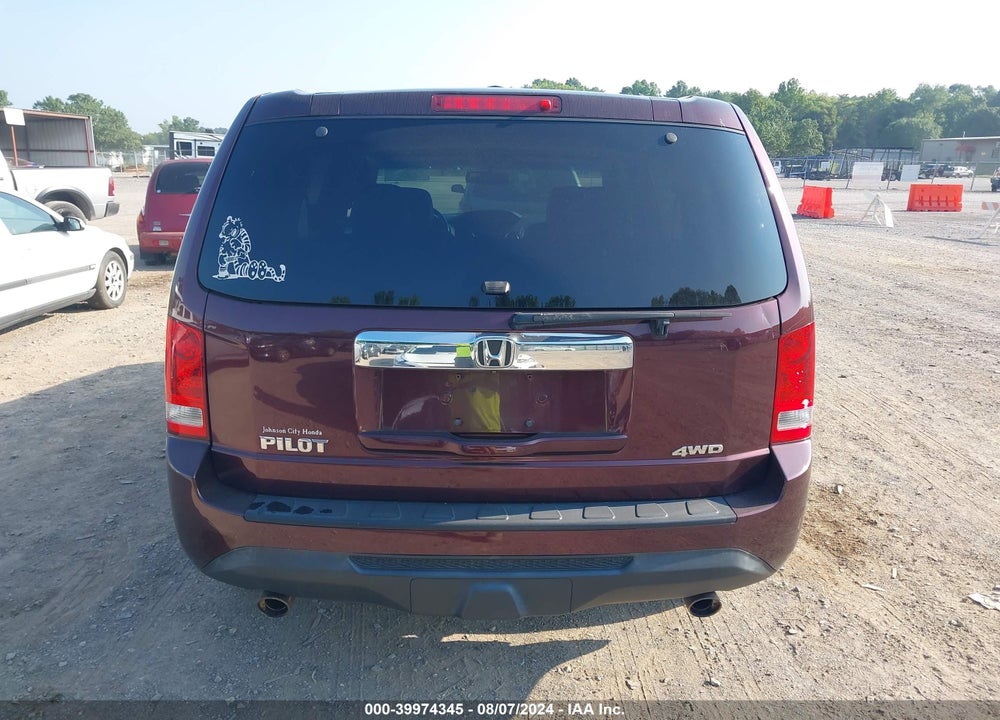 2015 HONDA PILOT EX-L VIN: 5FNYF4H59FB037549