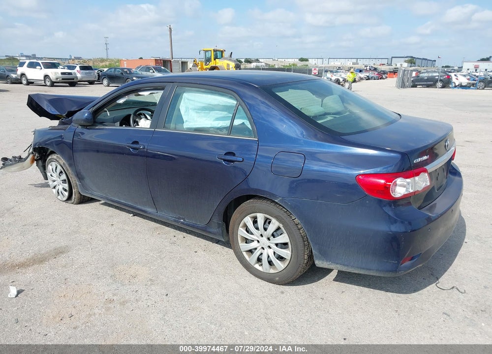 2013 TOYOTA COROLLA LE VIN: 2T1BU4EE7DC987068