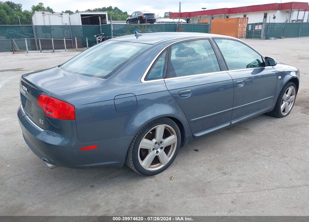 2008 AUDI A4 3.2 VIN: WAUDH78EX8A131961