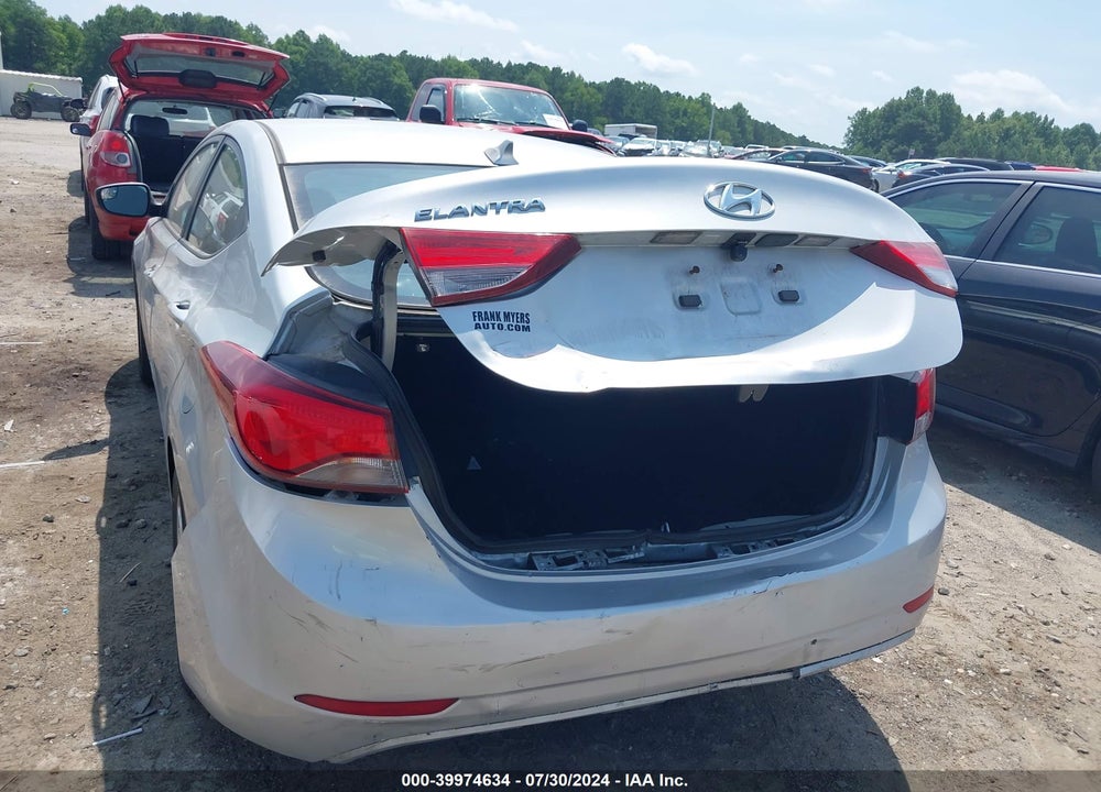 2015 HYUNDAI ELANTRA SE VIN: 5NPDH4AE8FH596319