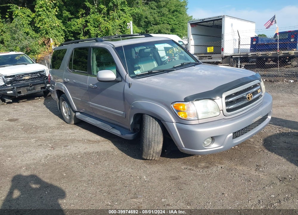 2002 TOYOTA SEQUOIA LIMITED V8 VIN: 5TDBT48A82S124490