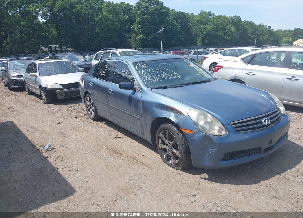 2006 INFINITI G35X VIN: JNKCV51F66M600830