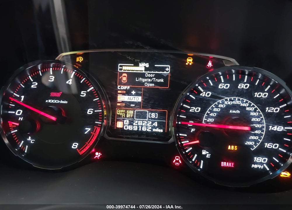 2018 SUBARU WRX STI LIMITED VIN: JF1VA2T61J9820475