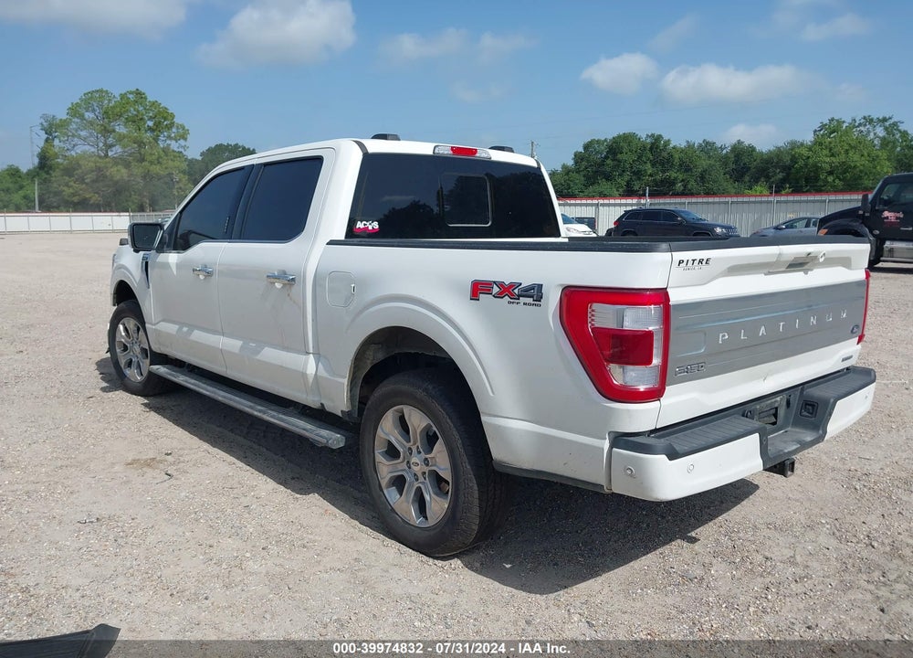 2023 FORD F-150 PLATINUM VIN: 1FTFW1E81PFD20626