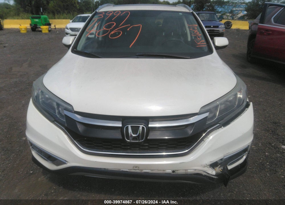 2015 HONDA CR-V EX-L VIN: 5J6RM4H75FL008567