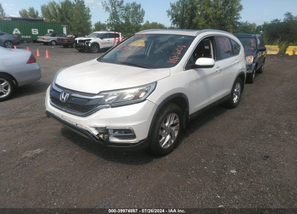 2015 HONDA CR-V EX-L VIN: 5J6RM4H75FL008567