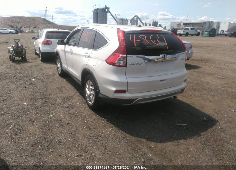 2015 HONDA CR-V EX-L VIN: 5J6RM4H75FL008567