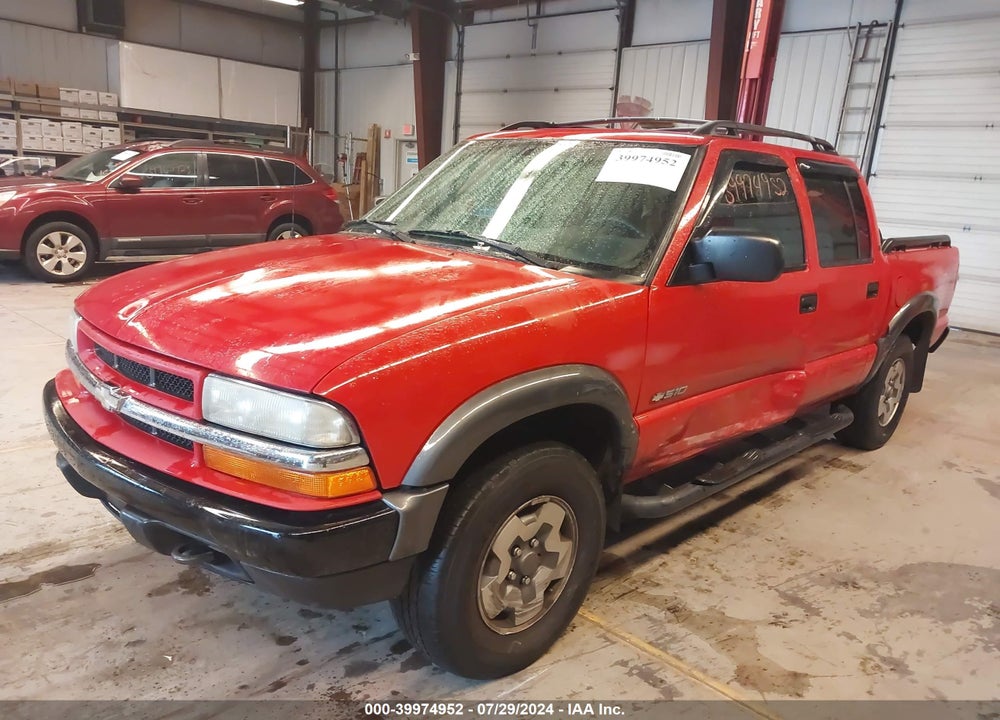2004 CHEVROLET S-10 LS VIN: 1GCDT13X44K128467