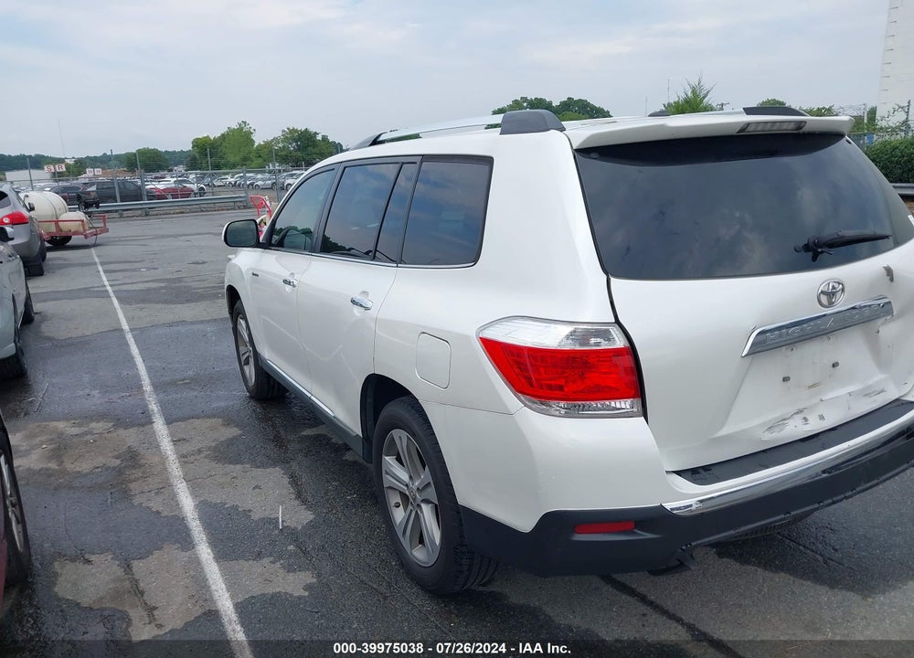 2012 TOYOTA HIGHLANDER LIMITED V6 VIN: 5TDYK3EH7CS088737