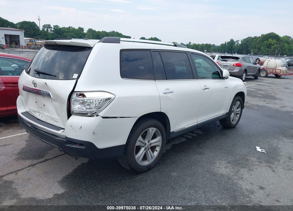 2012 TOYOTA HIGHLANDER LIMITED V6 VIN: 5TDYK3EH7CS088737